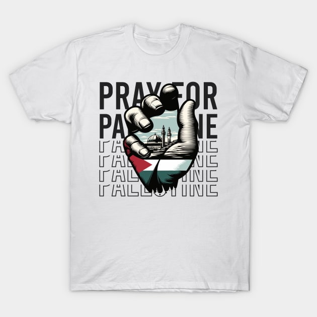 Pray For Palestine T-Shirt by pentaShop